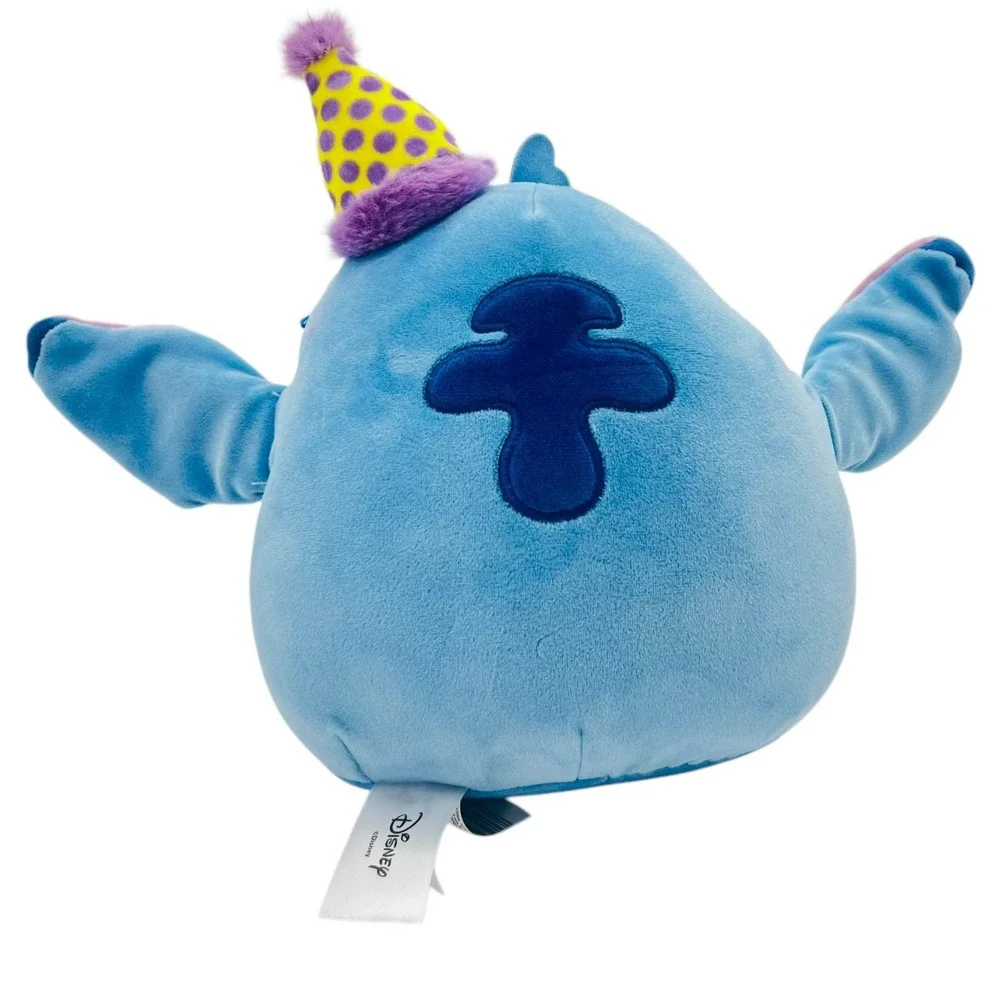 Squishmallows Disney Birthday Stitch wearing hat holding party‎ favor 10